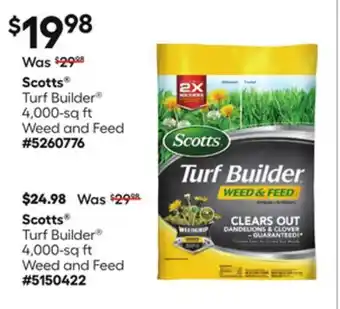 Lowe's Turf Builder 4, 000-sq ft Weed and Feed offer