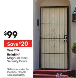 Lowe's Magnum Steel Security Doors offer