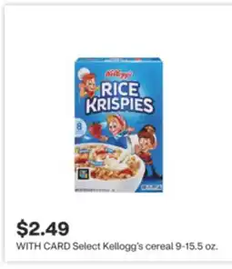 CVS Select Kellogg's cereal 9-15.5 oz offer