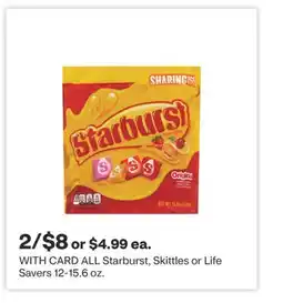 CVS ALL Starburst, Skittles or Life Savers 12-15.6 oz offer