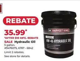 Runnings Harvest King Hydraulic Oil offer
