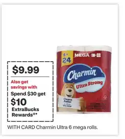 CVS Charmin Ultra 6 mega rolls offer