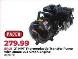 Runnings Pacer 2 NPT Thermoplastic Transfer Pump with 208cc LCT CMXX Engine offer