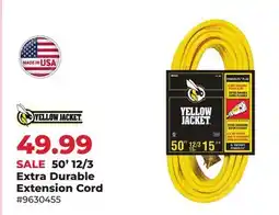 Runnings Yellow Jacket 50' 12/3 Extra Durable Extension Cord offer