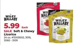 Runnings Wiley Wallaby Soft & Chewy Licorice offer