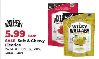 Runnings Wiley Wallaby Soft & Chewy Licorice offer
