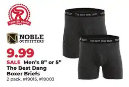 Runnings Noble Outfitters Men's 8 or 5 The Best Dang Boxer Briefs offer