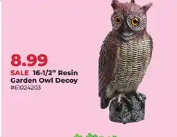 Runnings Backyard Expressions 16-1/2 Resin Garden Owl Decoy offer