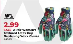 Runnings WELLS LAMONT 2 Pair Women's Textured Latex Grip Gardening Work Gloves offer