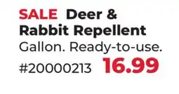 Runnings Liquid Fence Deer & Rabbit Repellent offer