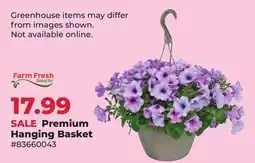 Runnings Farm Fresh Premium Hanging Basket offer