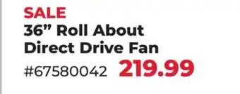 Runnings Black Diamond 36 Roll About Direct Drive Fan offer