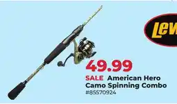 Runnings Lew's American Hero Camo Spinning Combo offer