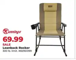 Runnings Runnings Leanback Rocker offer