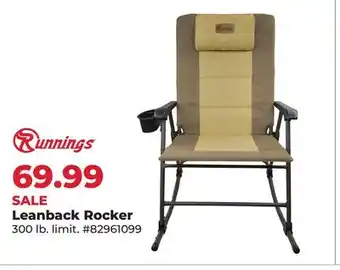 Runnings Runnings Leanback Rocker offer