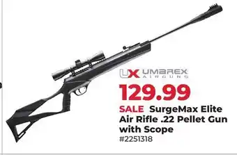 Runnings SurgeMax Elite Air Rifle .22 Pellet Gun with Scope offer