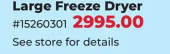 Runnings Large Freeze Dryer offer