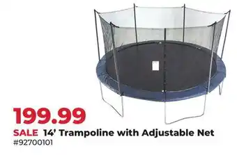 Runnings 14' Trampoline with Adjustable Net offer