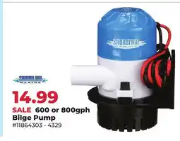 Runnings 600 or 800gph Bilge Pump offer