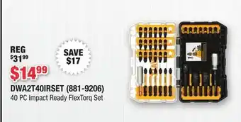 Runnings 40 PC Impact Ready FlexTorq Set offer