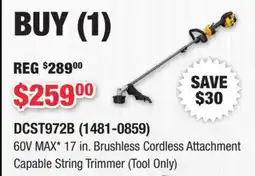 Runnings 60V MAX 17 in. Brushless Cordless Attachment offer