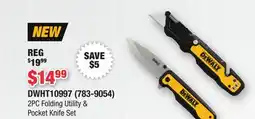 Runnings DEWALT 2PC Folding Utility & Pocket Knife Set offer