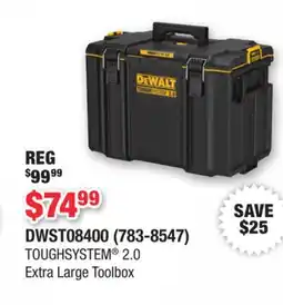 Runnings TOUGHSYSTEM 2.0 Extra Large Toolbox offer