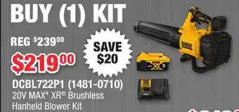 Runnings DEWALT 20V MAX XR Brushless Hanheld Blower Kit offer