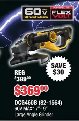 Runnings 60V MAX 7-9 Large Angle Grinder offer