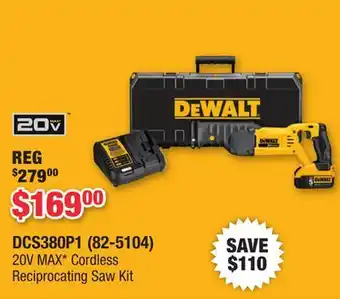 Runnings 20V MAX* Cordless Reciprocating Saw Kit offer