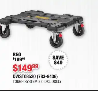 Runnings DEWALT TOUGH SYSTEM 2.0 DXL DOLLY offer