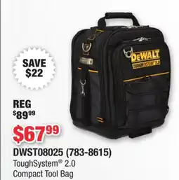 Runnings Dewalt ToughSystem 2.0 Compact Tool Bag offer