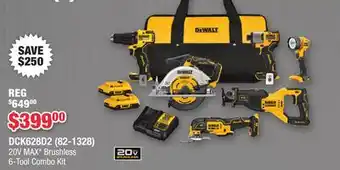 Runnings DEWALT 20V MAX Brushless 6-Tool Combo Kit offer