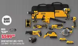 Runnings 20V MAX 10-Tool Combo Kit offer