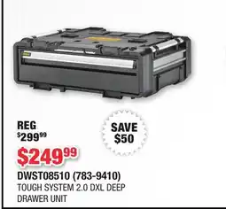 Runnings DEWALT TOUGH SYSTEM 2.0 DXL DEEP DRAWER UNIT offer