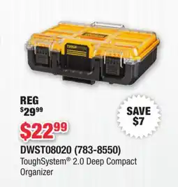Runnings DEWALT ToughSystem 2.0 Deep Compact Organizer offer