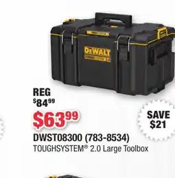 Runnings Dewalt TOUGHSYSTEM 2.0 Large Toolbox offer