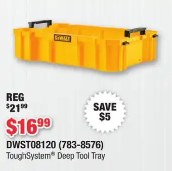 Runnings DEWALT ToughSystem Deep Tool Tray offer