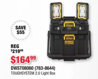 Runnings DEWALT TOUGHSYSTEM 2.0 Light Box offer