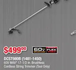 Runnings 60V MAX 17-1/2 in. Brushless Cordless String Trimmer offer