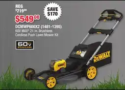 Runnings 60V MAX* 21 in. Brushless Cordless Push Lawn Mower Kit offer