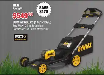 Runnings 60V MAX* 21 in. Brushless Cordless Push Lawn Mower Kit offer