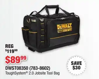 Runnings Dewalt ToughSystem 2.0 Jobsite Tool Bag offer