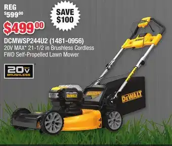 Runnings 20V MAX 21-1/2 in Brushless Cordless FWD Self-Propelled Lawn Mower offer