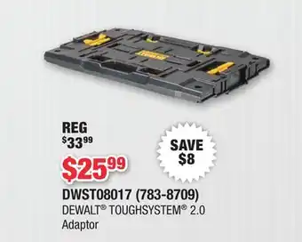 Runnings DEWALT TOUGHSYSTEM 2.0 Adaptor offer