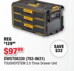Runnings TOUGHSYSTEM 2.0 Three Drawer Unit offer