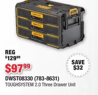 Runnings TOUGHSYSTEM 2.0 Three Drawer Unit offer