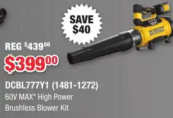 Runnings 60V MAX High Power Brushless Blower Kit offer