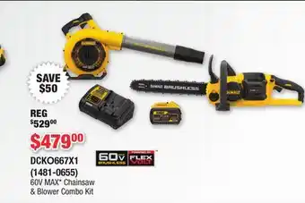 Runnings DEWALT 60V MAX Chainsaw & Blower Combo Kit offer