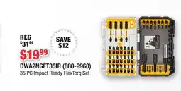 Runnings DEWALT 35 PC Impact Ready FlexTorq Set offer